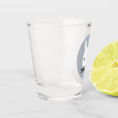 Kute Little Bunny Rabbit met persoonlijke naam Shot Glas (Links)