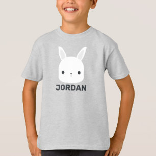 Kute Little Bunny Rabbit met persoonlijke naam T-shirt