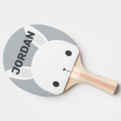 Kute Little Bunny Rabbit met persoonlijke naam Tafeltennisbatje (Zijkant)