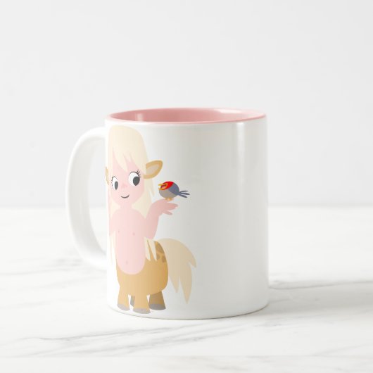 Kute Little Cartoon Centauress Mok (Voorkant links)