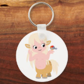 Kute Little Cartoon Centauress Sleutelhanger (Voorkant)