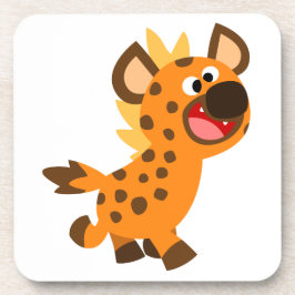Kute Little Cartoon Hyena Onderzetters Set