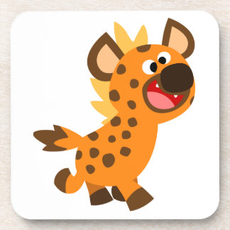 Kute Little Cartoon Hyena Onderzetters Set