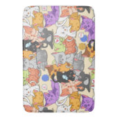 Kute Little Cats Pattern Badmat (Voorkant Verticaal)