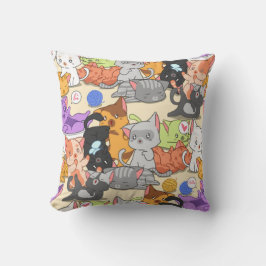 Kute Little Cats Pattern Kussen