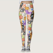 Kute Little Cats Pattern Leggings (Voorkant)