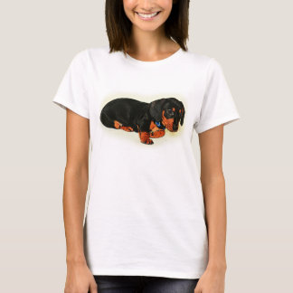 Kute Little Dachshund Design Basic T-Shirt