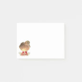 Kute Little Duck in Red Rubber Boots Fun Post-it® Notes (Voorkant)