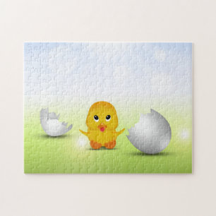 Kute Little Easter Chick - Puzzle Legpuzzel
