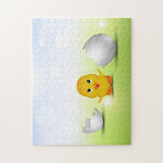 Kute Little Easter Chick - Puzzle Legpuzzel (Verticaal)