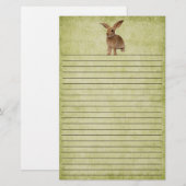 Kute Little Floppy Bunny- Stationery Briefpapier (Voorkant / Achterkant)