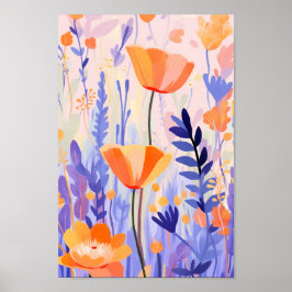 Kute Little Flowers Poster