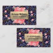 Kute Little Flowers Visitekaartje (Voorkant / Achterkant)