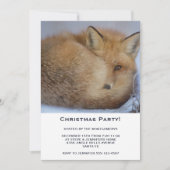 Kute Little Fox die in een all Xmas party is gekro Kaart (Voorkant)