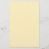 Kute Little Fox op Yellow Briefpapier (Achterkant)