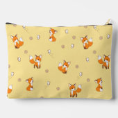 Kute Little Foxes Pattern on Yellow Etui (Achterkant)