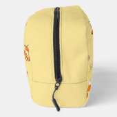 Kute Little Foxes Pattern on Yellow Toilettasje (Rechts)