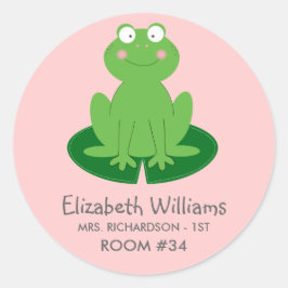 Kute Little Froggy Classroom Name Label Label