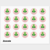 Kute Little Froggy Classroom Name Label Label (Vel)