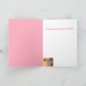 Kute Little Goat get Good Kaart (Binnen)