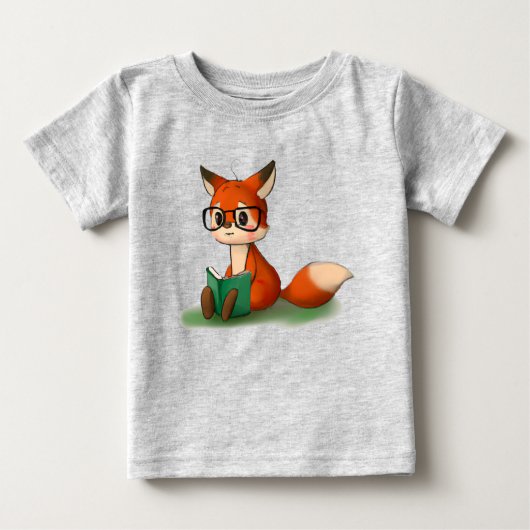 Kute Little Graphic Art Storybook Fox Animal Art (Voorkant)