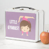 Kute Little Gymnast Girl Gymnastics Pose Lunch Box (In situ)