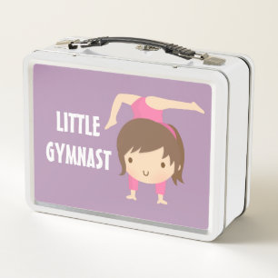 Kute Little Gymnast Girl Gymnastics Pose Lunch Box