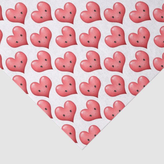 Kute Little Hearts Tissuepapier (Detail)