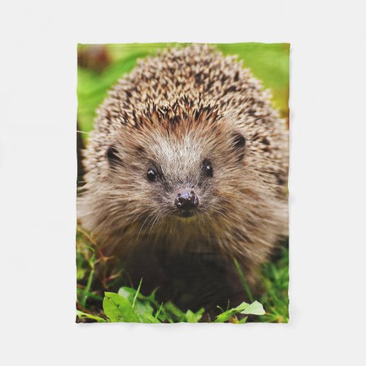 Kute Little Hedgel in Forest Fleece Deken (Voorkant)