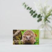 Kute Little Hedgel in Forest Visitekaartje (Staand voorkant)