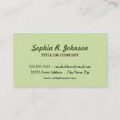 Kute Little Hedgel in Forest Visitekaartje (Achterkant)