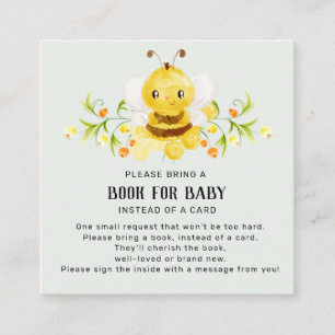 Kute Little Honey Bee Book for Baby Informatiekaartje