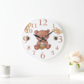 Kute Little Honey Beer and Bees Grote Klok (Huis)