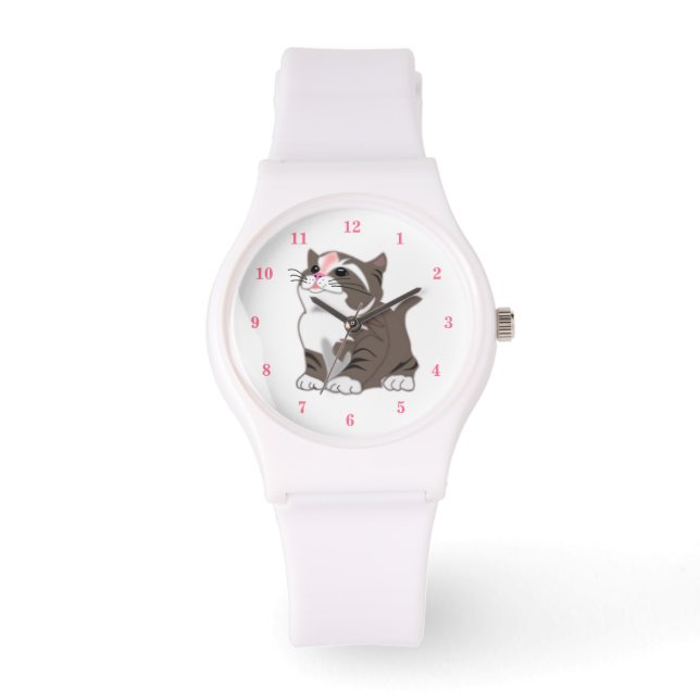Kute Little Kat Horloge (Voorkant)