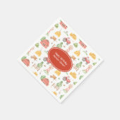 Kute Little Kinder Farmer Pattern Happy Birthday Servet (Hoek)