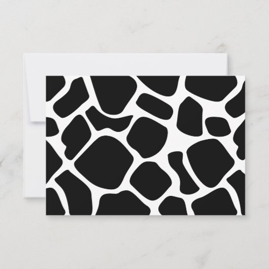 Kute Little Koe Baby shower Diaper Raffle Kaart (Achterkant)