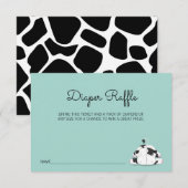 Kute Little Koe Baby shower Diaper Raffle Kaart (Voorkant / Achterkant)