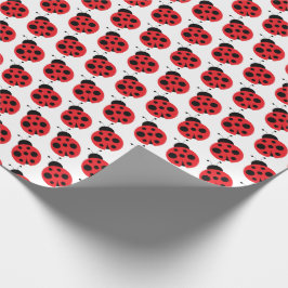 Kute Little Ladybug Wrapping Paper Cadeaupapier