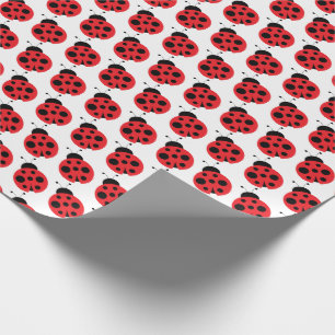 Kute Little Ladybug Wrapping Paper Cadeaupapier