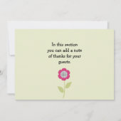 Kute Little Ladybugs Baby shower Bedankt voor je c (Achterkant)