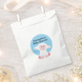 Kute Little Lamb Personalized Baby shower Bedankzakje (Geknipt)