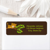Kute Little Leopard Return Address Label (Insitu)