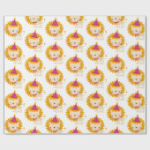 Kute Little Lion - Kinder Cadeaupapier (Vlak)