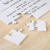 Kute Little Man | Aankondiging van de jongen-foto  Legpuzzel (Zijkant)