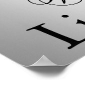 Kute Little Man Baby shower Banner Poster (Hoek)