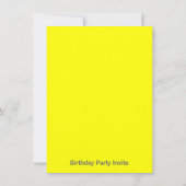 Kute Little Monster Birthday Party Bash for Kids Kaart (Achterkant)