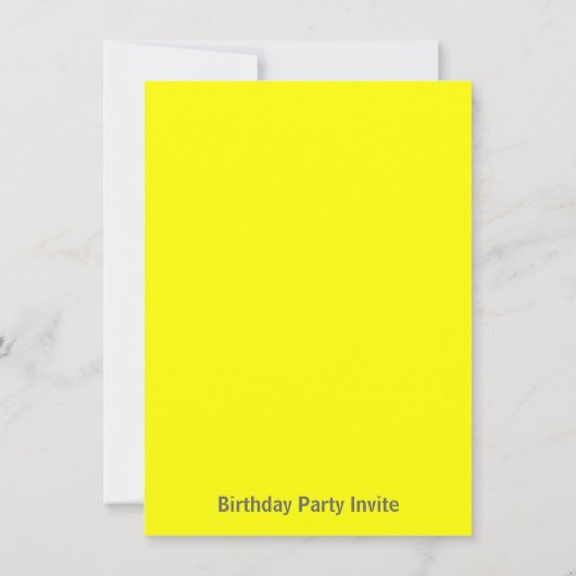 Kute Little Monster Birthday Party Bash for Kids Kaart (Achterkant)