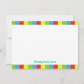 Kute Little Monster Birthday Party Bash for Kids Kaart (Achterkant)