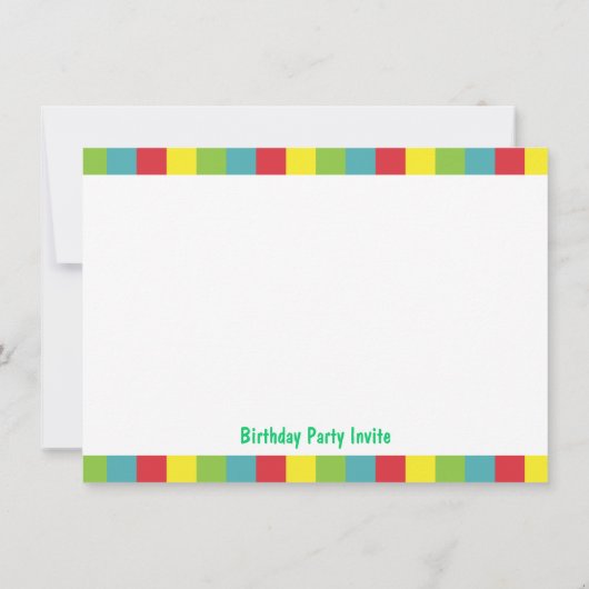 Kute Little Monster Birthday Party Bash for Kids Kaart (Achterkant)