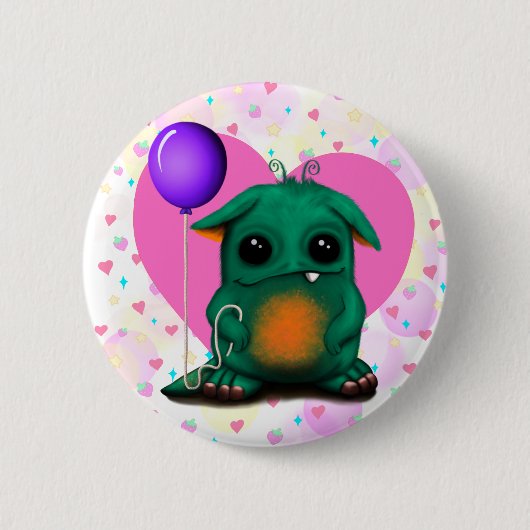 Kute Little Monster Button pin (Voorkant)